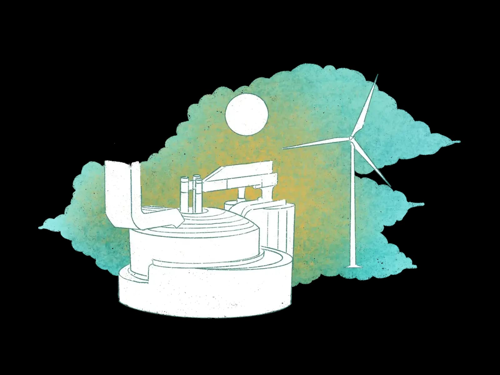 An electric furnace, used in the production of green steel, is powered by renewable energy